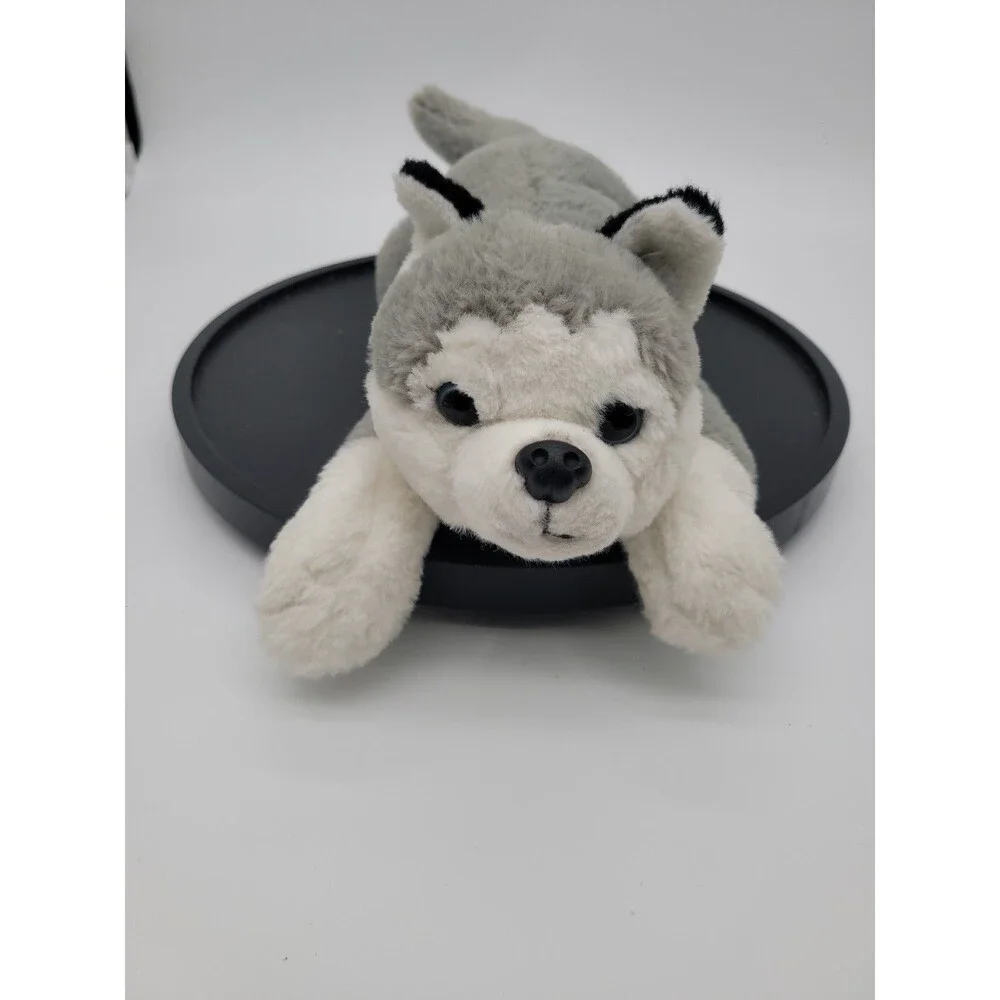 FAO Schwarz Plush Husky Wolf Dog 14
